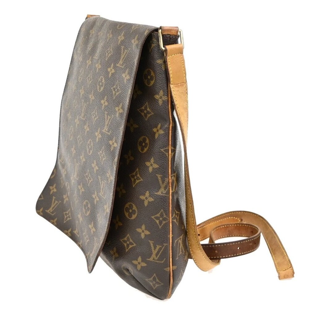 LOUIS VUITTON Musette Shoulder Bag Monogram Leather Brown France M51256 66FB896 - Picture 2 of 16